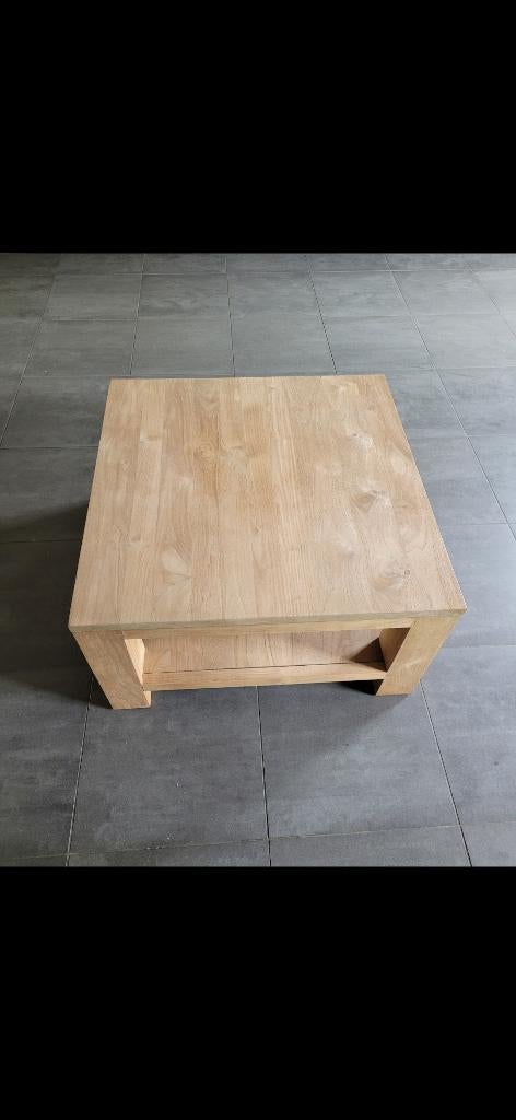 Salontafel teakhout, Ophalen, 50 tot 100 cm, 50 tot 100 cm, Zo goed als nieuw