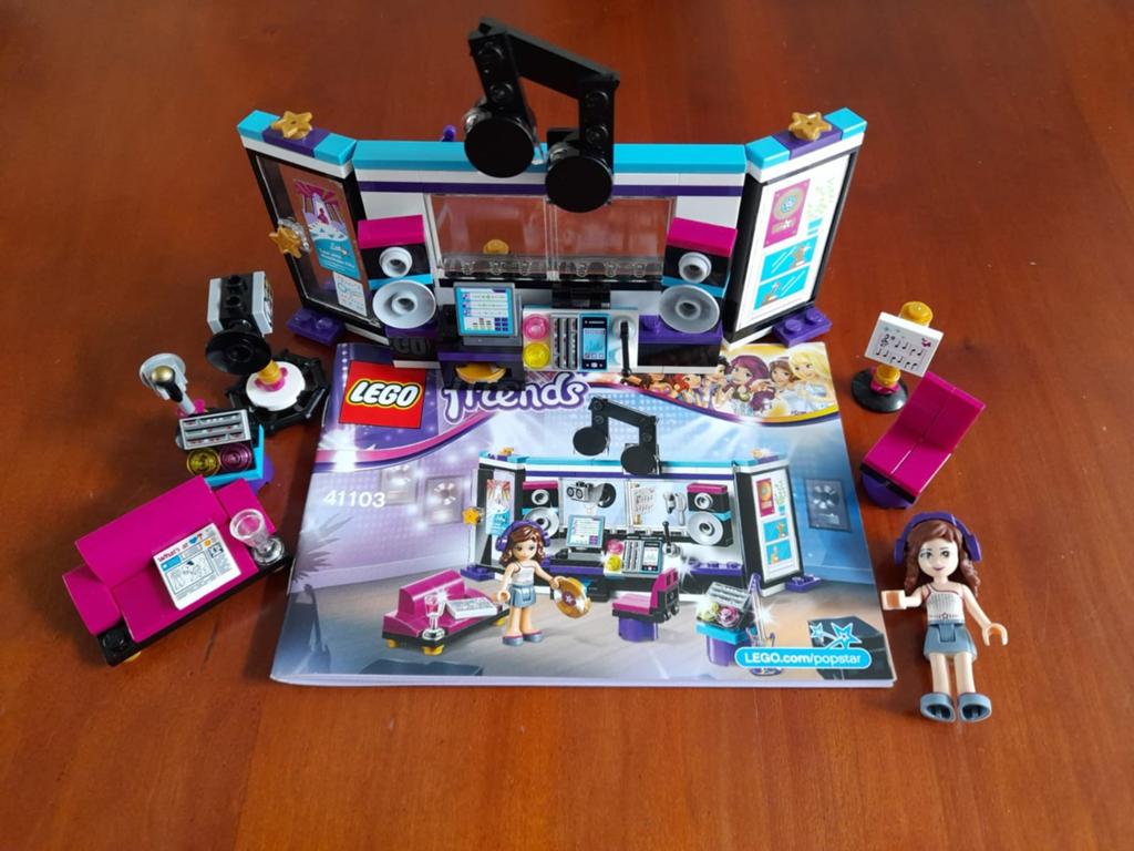 Legofriends popster opnamestudio 41103 compl. set met boekje, Lego, Friends, Ophalen of Verzenden, Complete set