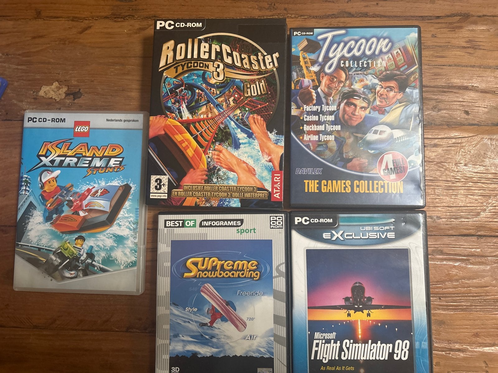 PC CD-ROM Games: Tycoon, rollercoaster etc, Spelcomputers en Games, Gebruikt, 1 speler, Ophalen of Verzenden, Vanaf 3 jaar