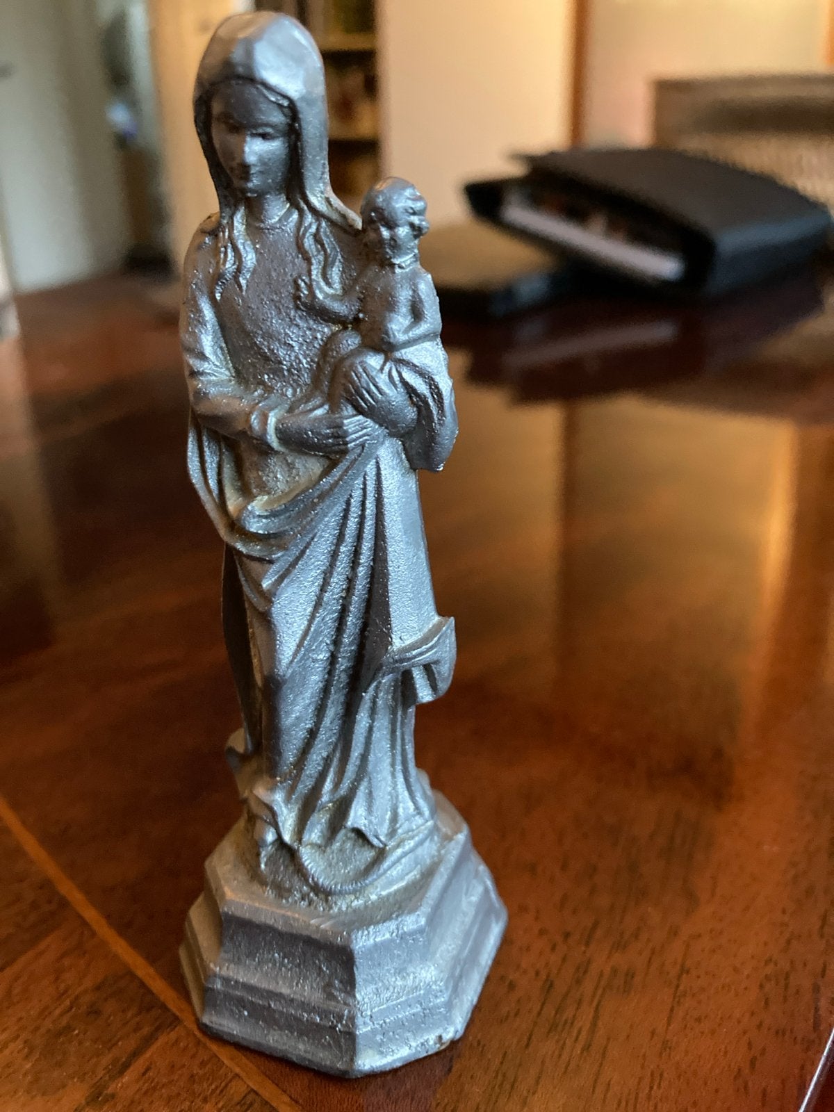 Vintage Mariabeeld met Kind - Religieuze Decoratie, Ophalen of Verzenden