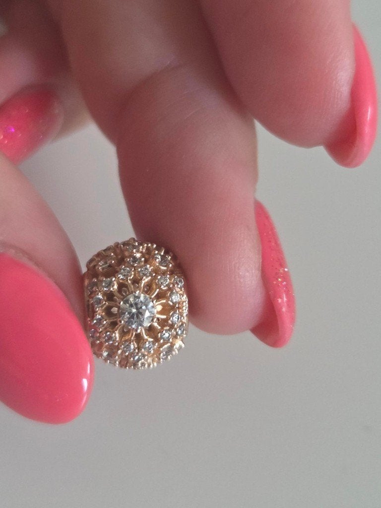 Pandora Rose Inner Radiance bedel, Pandora, Ophalen of Verzenden, Zo goed als nieuw, 1 bedel