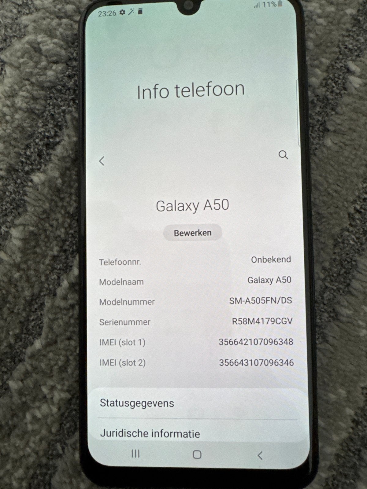 Samsung Galaxy A50 128GB Zwart - Zo goed als nieuw, Telecommunicatie, Mobiele telefoons | Samsung, Zwart, Touchscreen, Ophalen of Verzenden