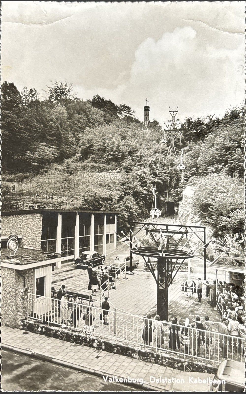 Valkenburg, dalstation kabelbaan, Verzamelen, Ophalen of Verzenden, 1960 tot 1980, Gelopen, Limburg