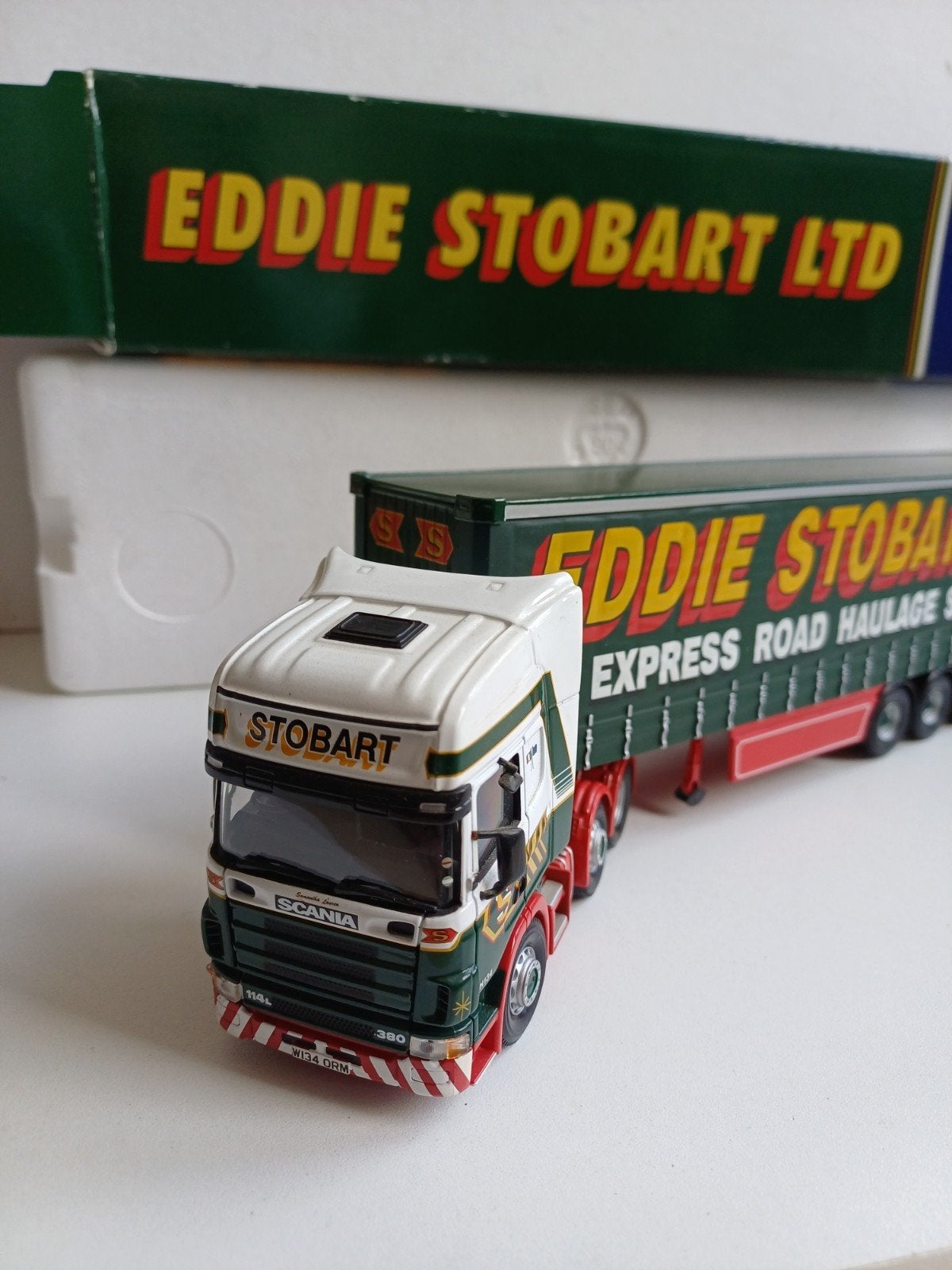 Scania 114L 380 Topline Eddie Stobart Corgi 1:50 truck, Ophalen of Verzenden, Bus of Vrachtwagen, Corgi