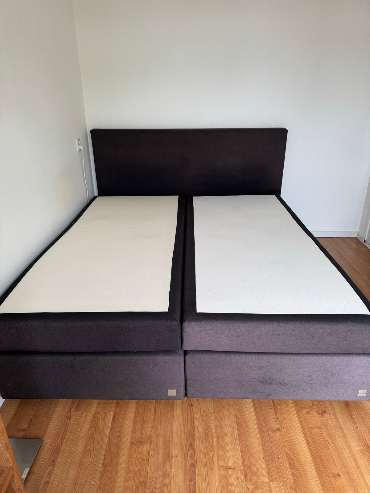 Tweepersoons boxspring met verstelbare bodems, Ophalen, Tweepersoons, Overige maten, 220 cm
