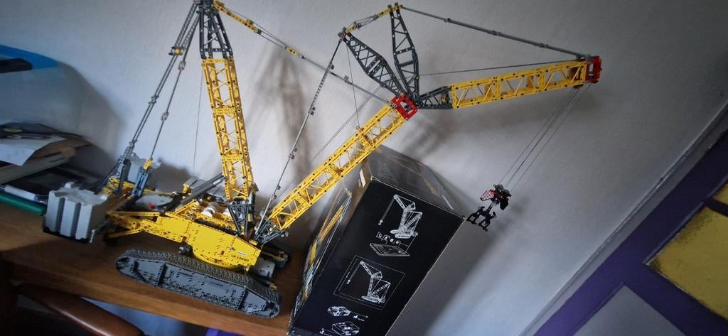 LEGO Technic Liebherr Kraan LR 13000 en dumper, Compleet, Lego, Ophalen of Verzenden, Zo goed als nieuw
