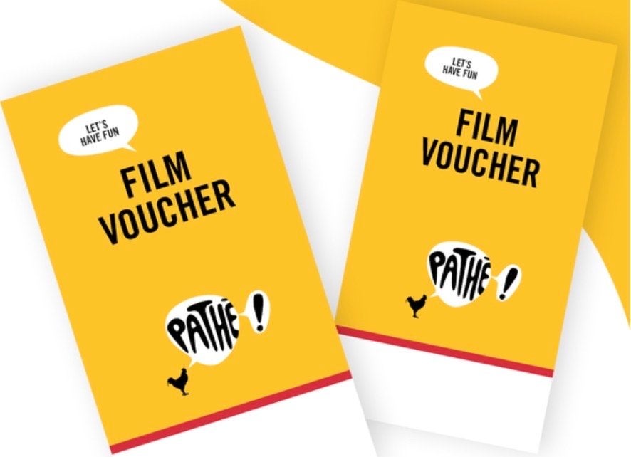 Pathe voucher, *vaste prijs* €9,50 per voucher, Tickets en Kaartjes, Vrijkaartje alle films