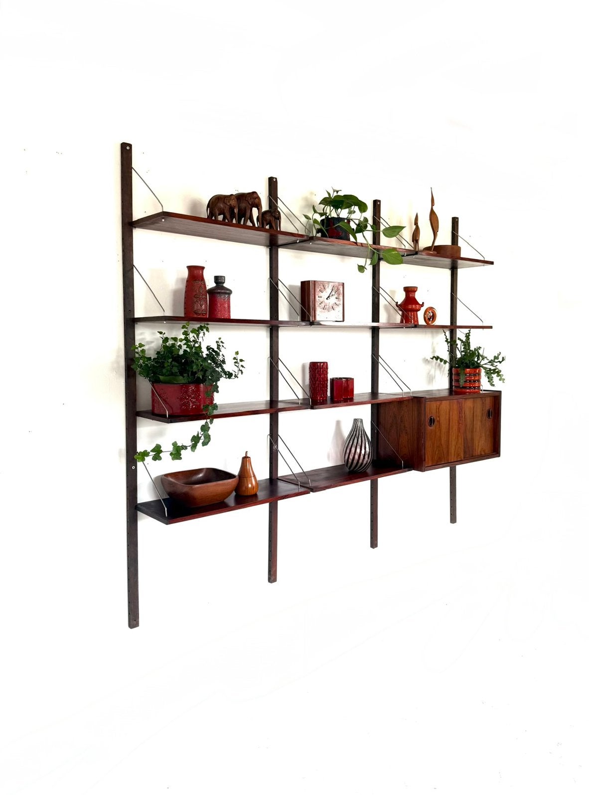 Vintage XL Deens modulair wandsysteem ‘60, Overige houtsoorten, Met deur(en), Ophalen of Verzenden, Zo goed als nieuw