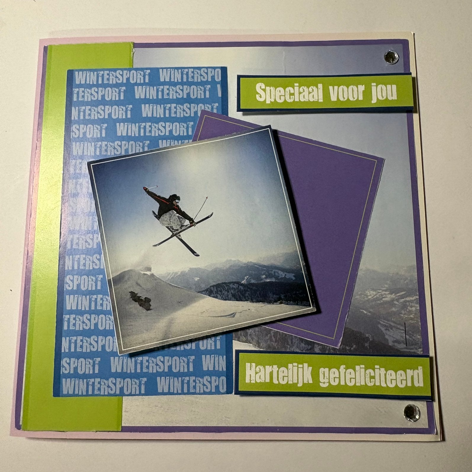 Kaart wintersport, Ophalen of Verzenden, Zo goed als nieuw, Overige thema's