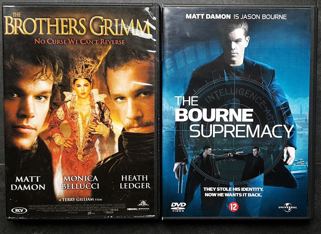 DVD Set - Brothers Grimm - The Bourne Supremacy - Matt Damon, Engels, Nederlands, Actie, Ophalen of Verzenden