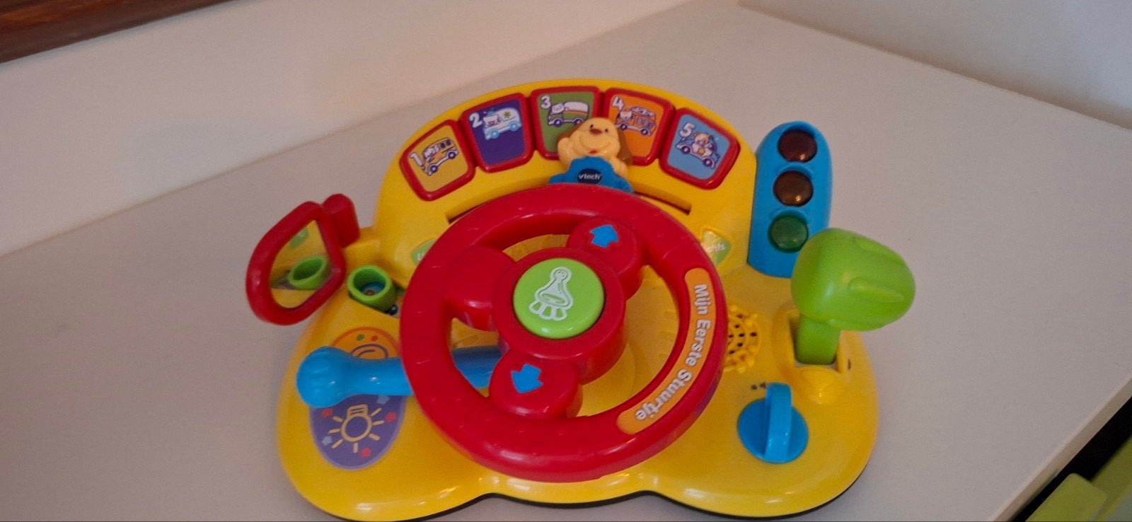 VTech Mijn Eerste Stuurtje - Interactief Baby Speelgoed, Ophalen of Verzenden, Zo goed als nieuw, Overige typen, Met licht