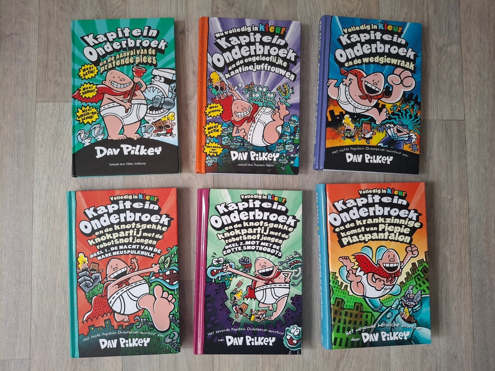 Kapitein Onderbroek van Dav Pilkey 6 stuks, Ophalen of Verzenden, Zo goed als nieuw, Dav Pilkey