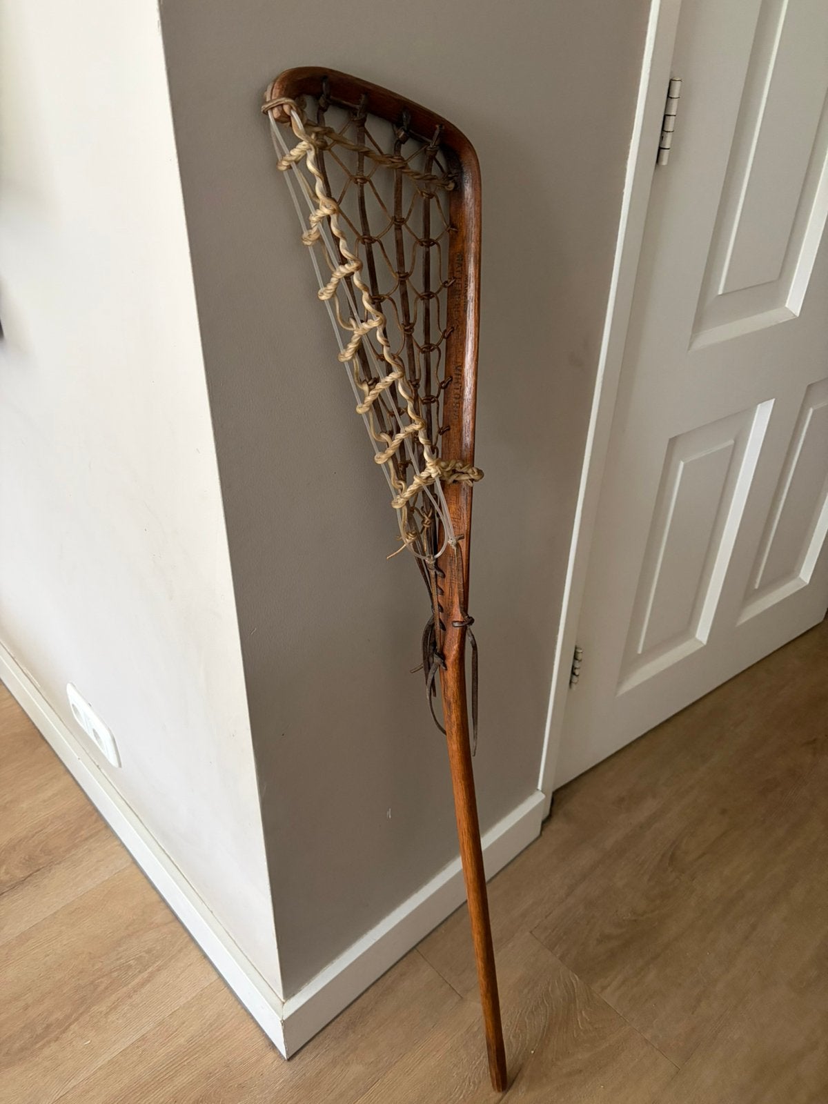 Antieke lacrosse stick, Ophalen of Verzenden