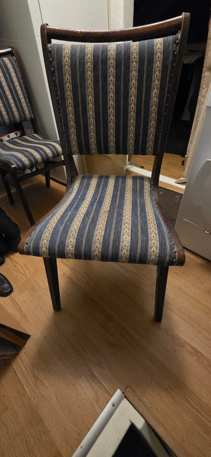 brocante/vintage stoelen, Ophalen, Gebruikt, Vier