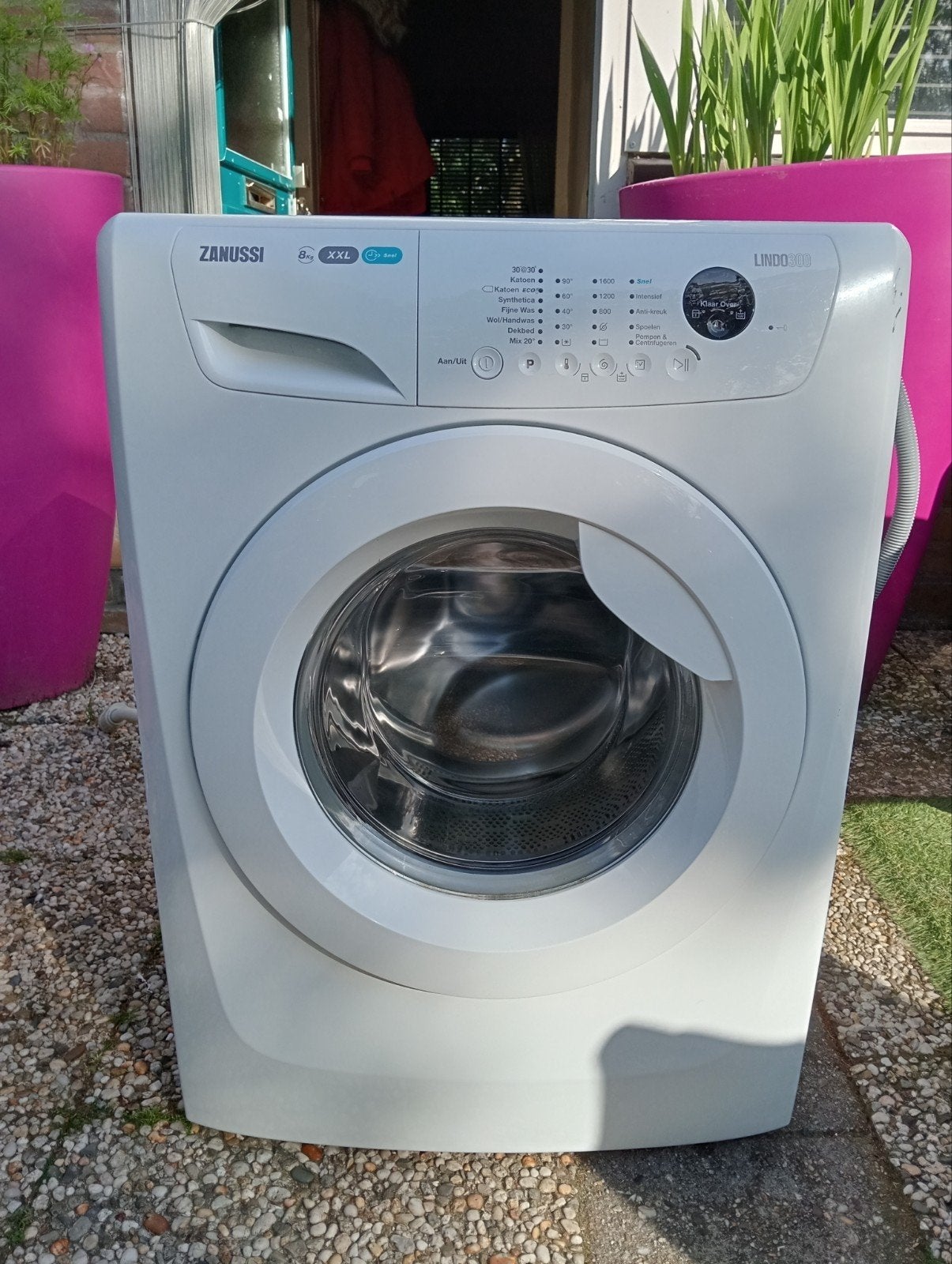 Zanussi lindo 300 wasmachine A+++ label energie zuinig !!!, Ophalen, Zo goed als nieuw, 85 tot 90 cm, 1200 tot 1600 toeren