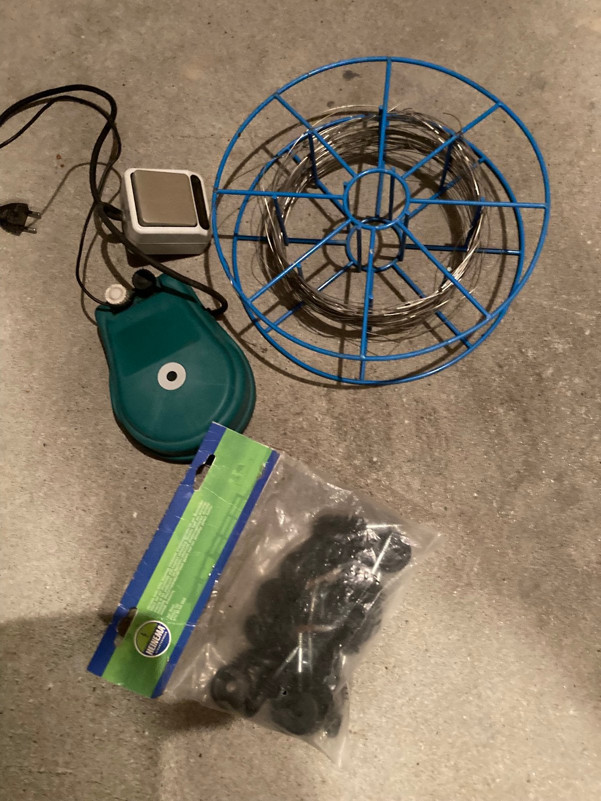 Elektrische afrastering-schrikdraad., Ophalen, Gebruikt