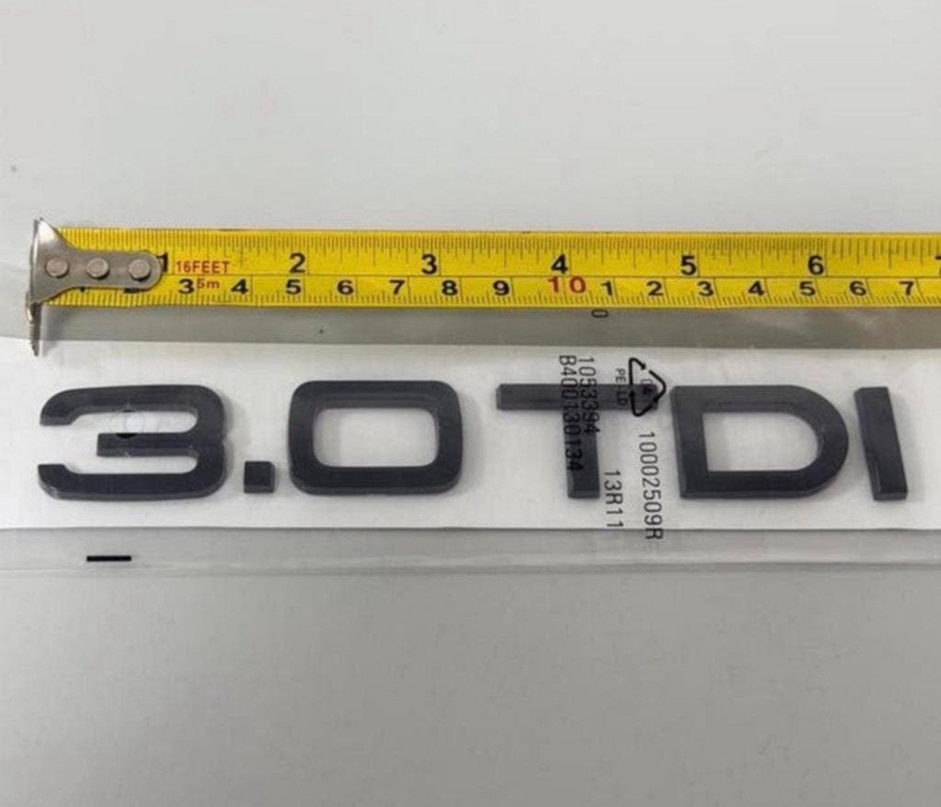 Audi nieuw 3.0 TDI embleem sticker badge logo zwart glans, Ophalen of Verzenden, M, M, M