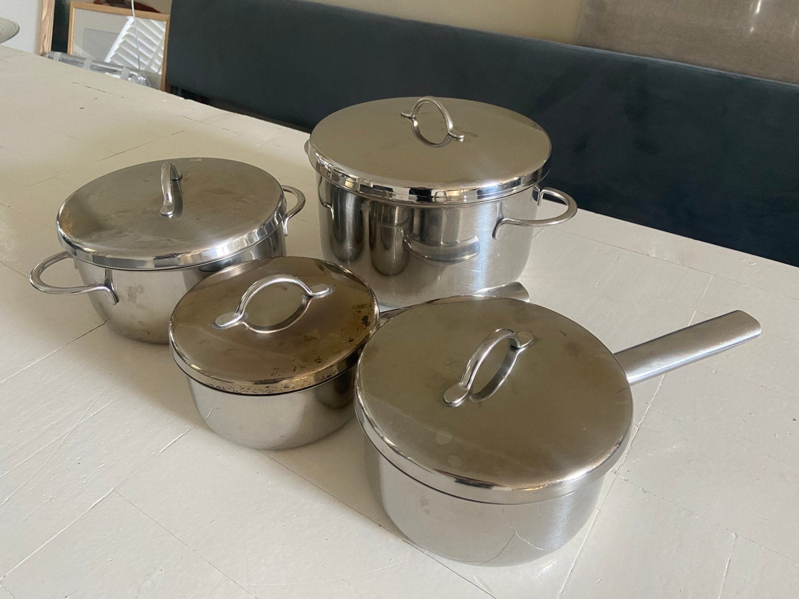 Pannenset SIGG, Ophalen, Gebruikt, Rvs, Pannenset