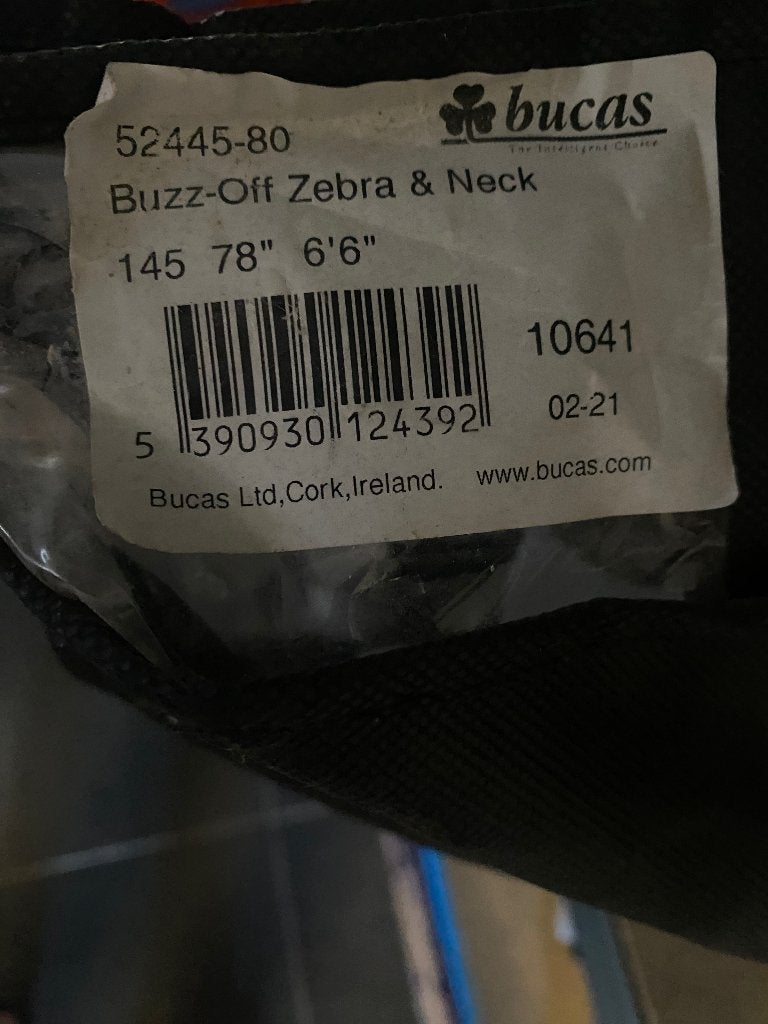 Vliegendeken Bucas z.g.a.n., Dieren en Toebehoren, Ophalen of Verzenden, Zo goed als nieuw, Afneembare hals, Nylon