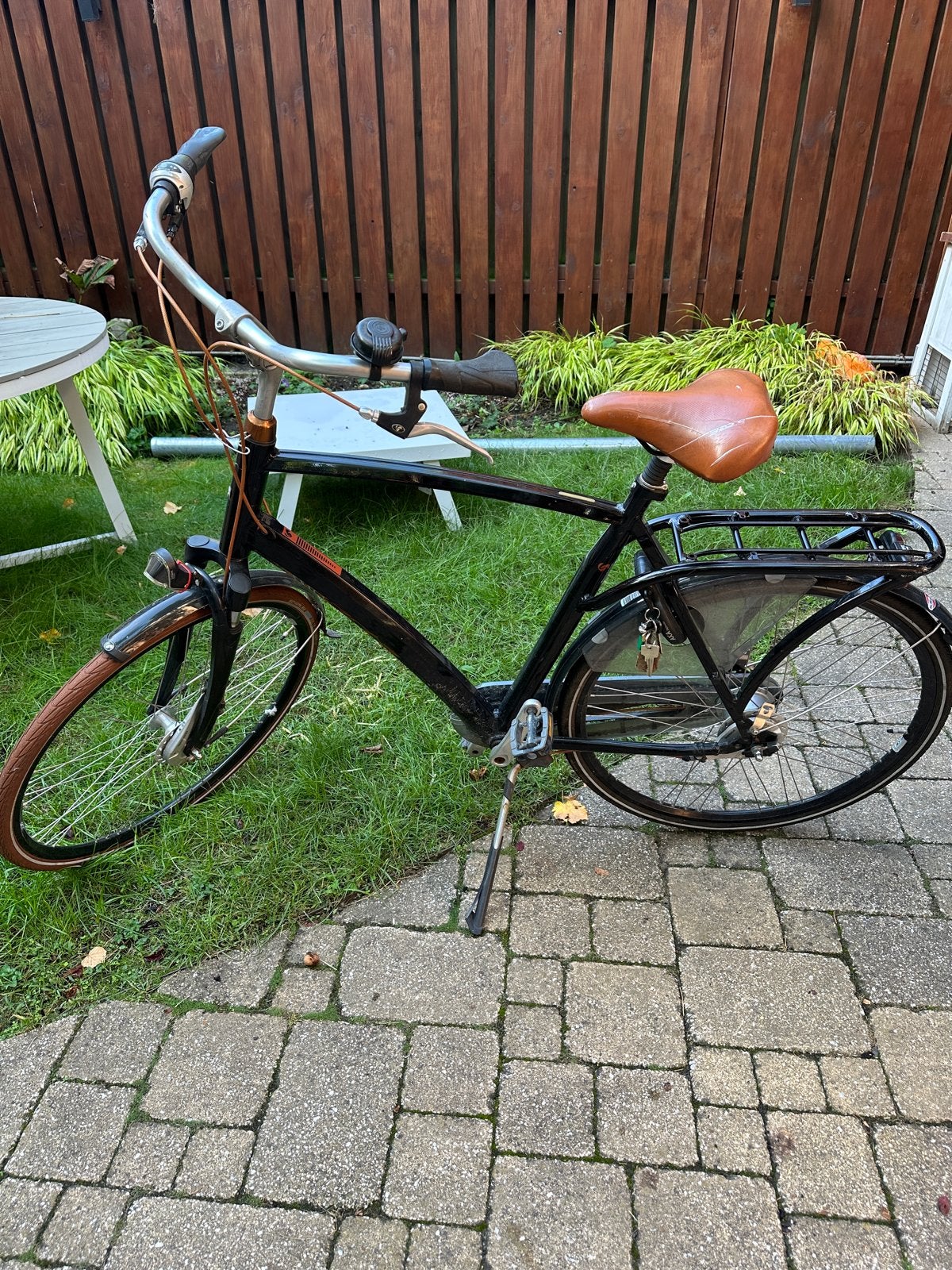 Zwarte Herenfiets, Fietsen en Brommers, Gebruikt, Versnellingen, Ophalen, Overige merken