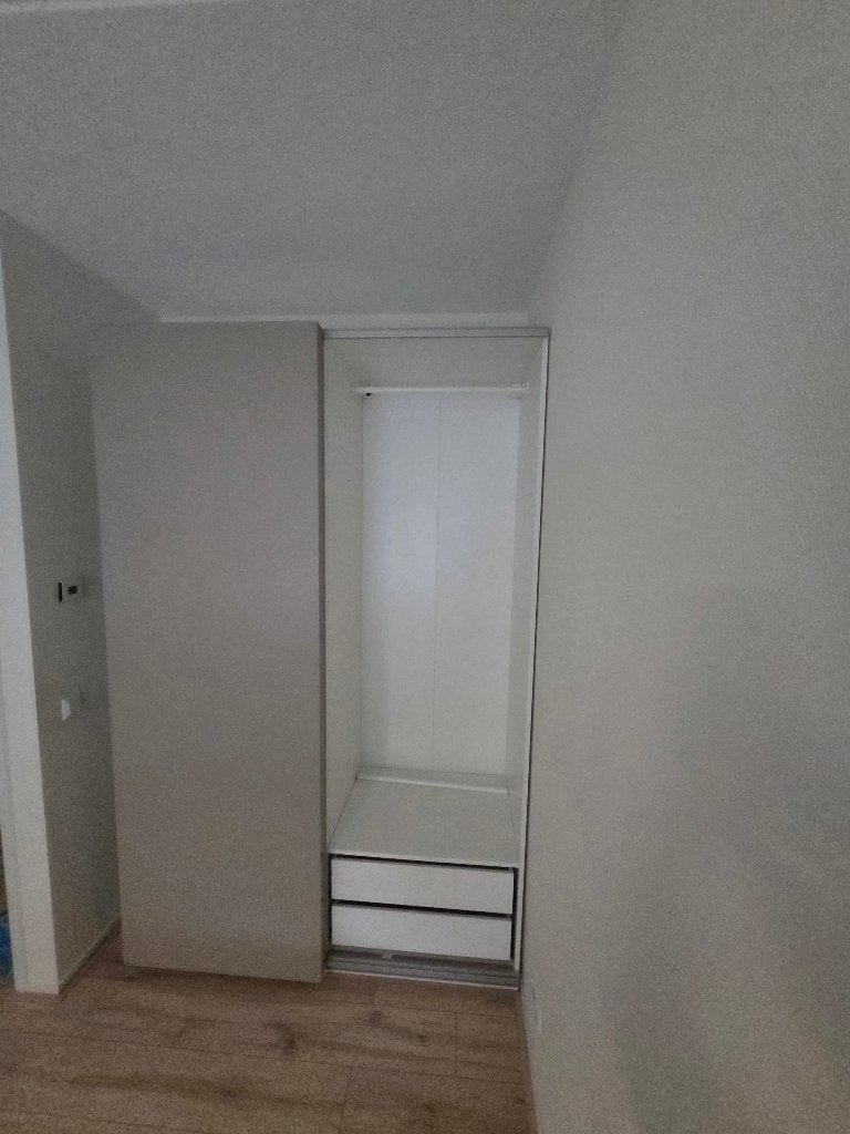 Ikea Pax Kast met HASVIK Schuifdeuren, donkergrijs, Ophalen, Overige materialen, 200 cm of meer, 150 tot 200 cm