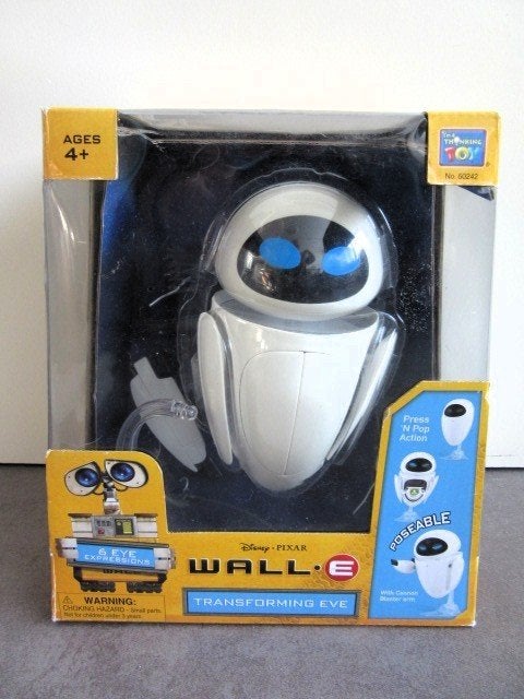 Disney Pixar WALL-E Transforming EVE figuur in doos - WallE, Ophalen of Verzenden, Overige figuren, Beeldje of Figuurtje