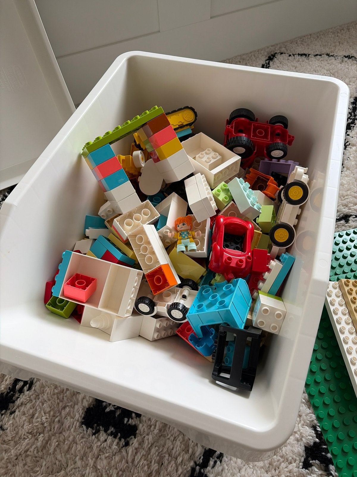 37 liter diverse LEGO Duplo blokken etc. en grondplaten, Kinderen en Baby's, Ophalen, Gebruikt, Overige merken