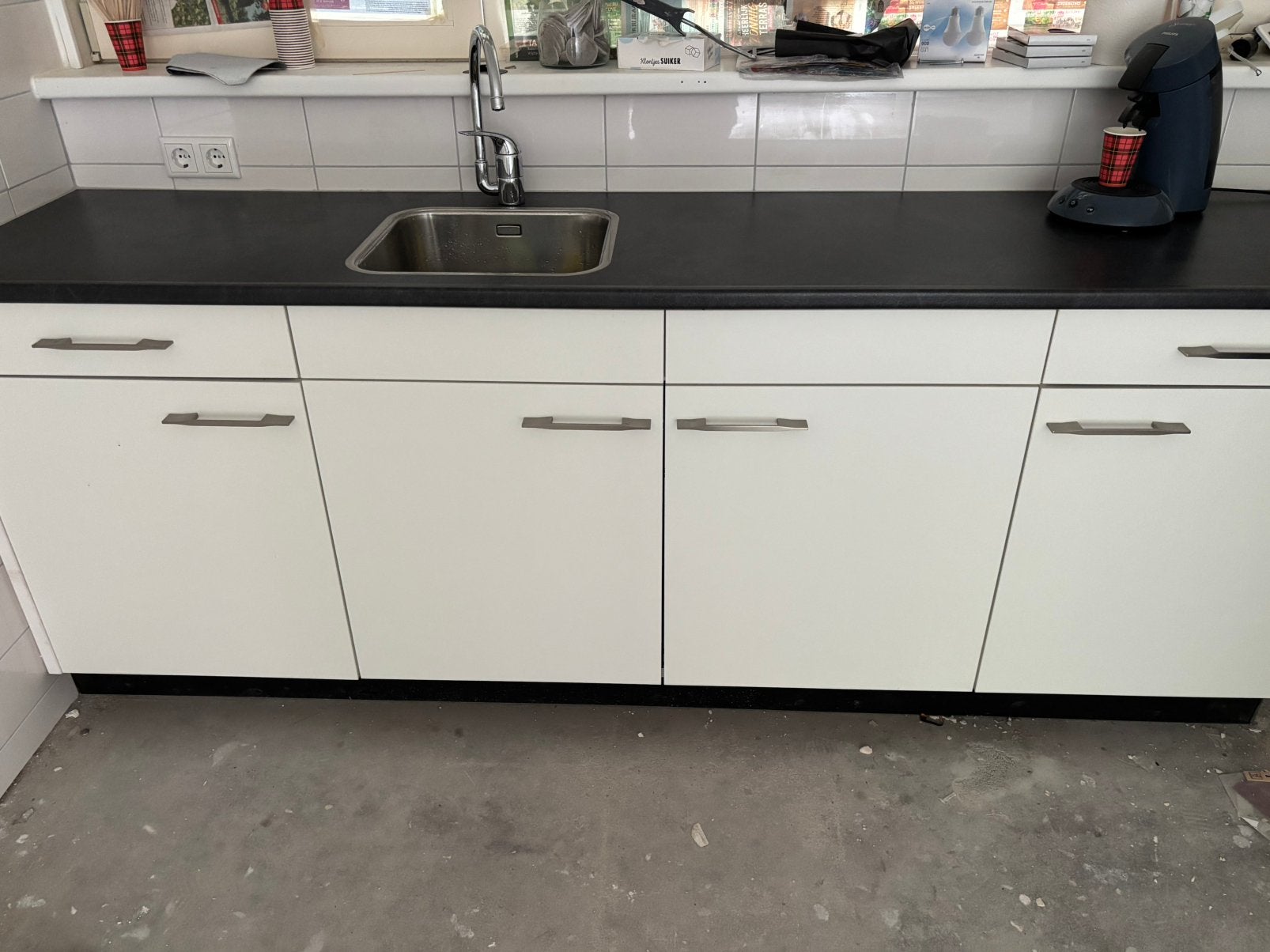 Keukenblok, Huis en Inrichting, Keuken | Complete keukens, Ophalen, Overige materialen, Wit, Nieuw