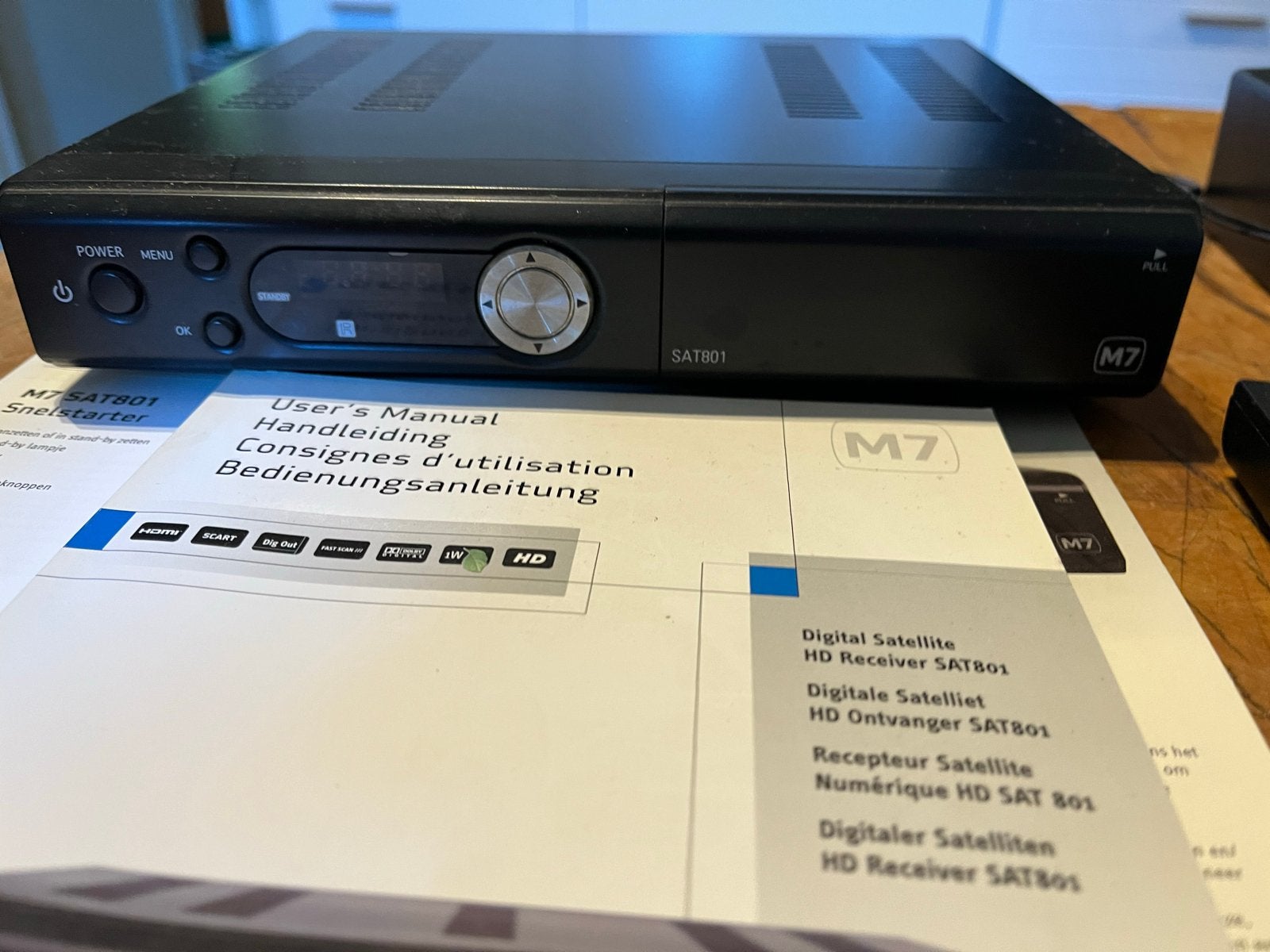 M7 SAT801 Satelliet Ontvanger met Afstandsbediening, Ophalen of Verzenden, Gebruikt, Decoder