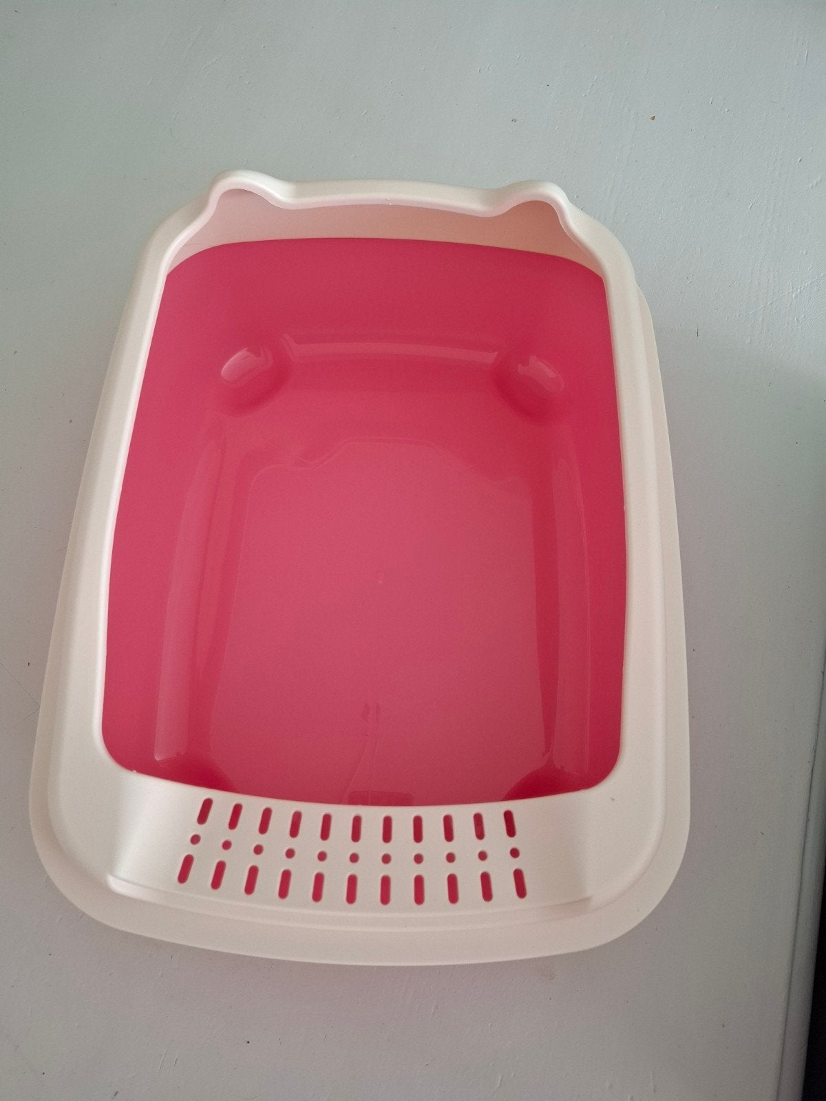 roze kattenbak voor kitten, Dieren en Toebehoren, Ophalen of Verzenden, Zo goed als nieuw, Open