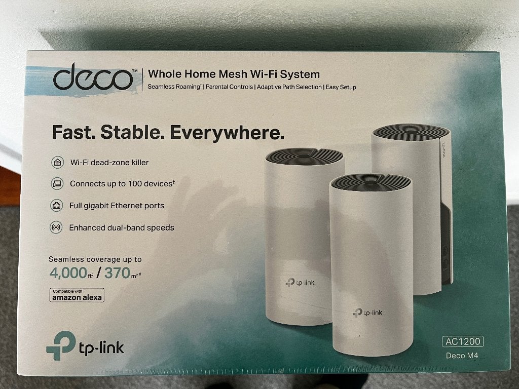 Deco M4 (3-pack) AC1200 Multiroom Mesh Wifi