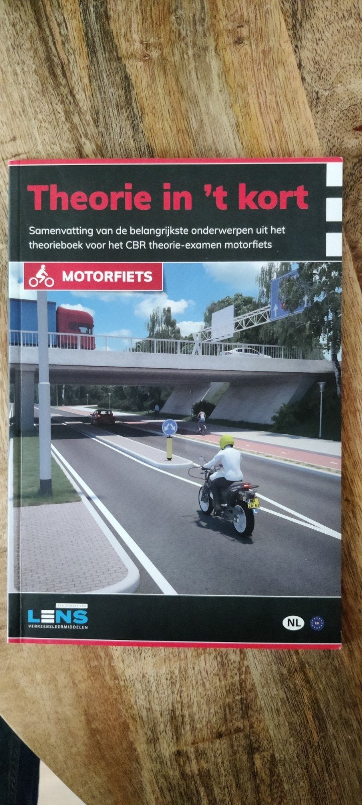 Theorie leren motorfiets CBR theorie-examen, Ophalen of Verzenden, Zo goed als nieuw, Algemeen, LENS Verkeersleermiddelen