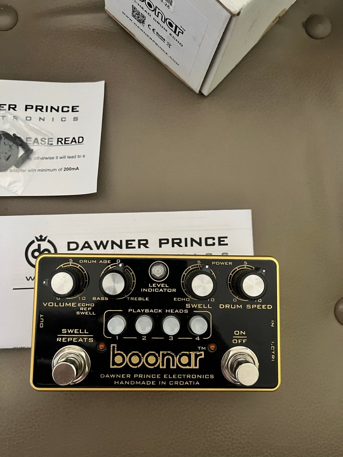 Dawner Prince Boonar - Binson Echorec, Muziek en Instrumenten, Effecten, Ophalen of Verzenden, Zo goed als nieuw, Delay of Echo