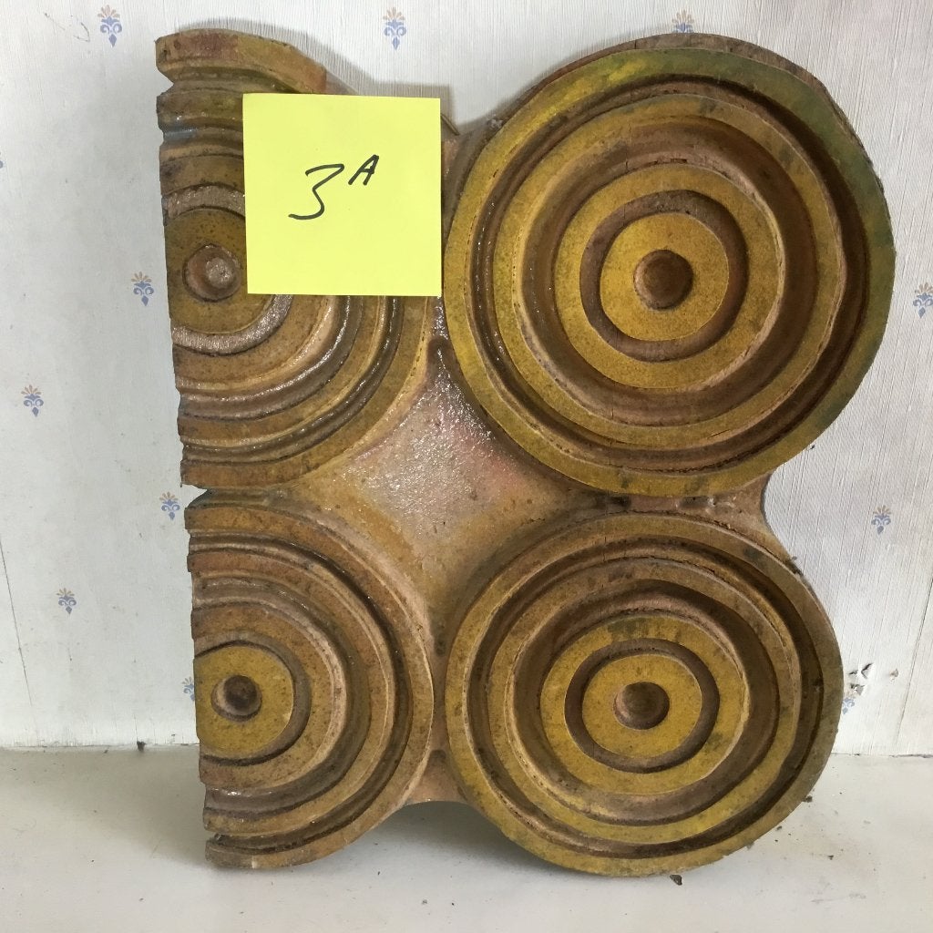 Katoen/stof Handdrukplaat  antiek/oud (3a), Ophalen