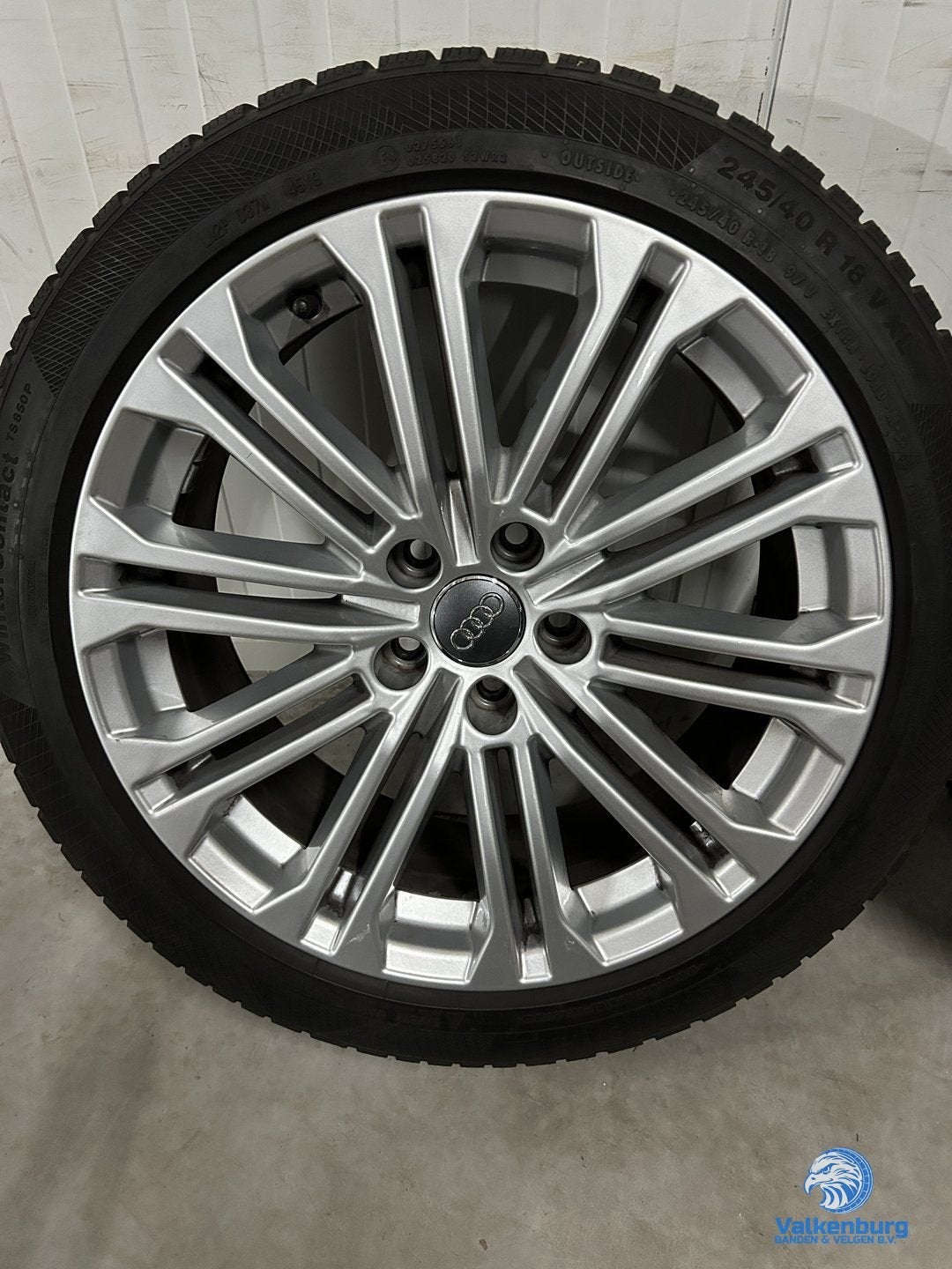 6mm! Originele Audi A5 B9 8W 18 inch velgen 5x112 winterband, 18 inch, -, -, Banden en Velgen
