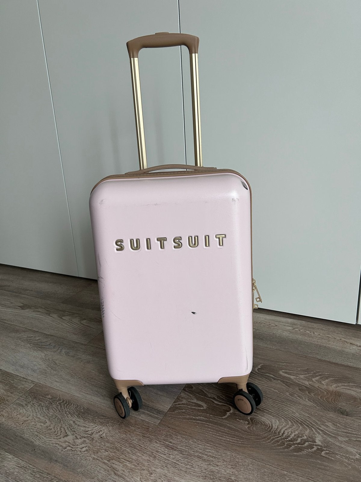 SUITSUIT koffer Fusion rose pearl - handbagage formaat, Gebruikt, Hard kunststof, Minder dan 50 cm, Minder dan 35 cm