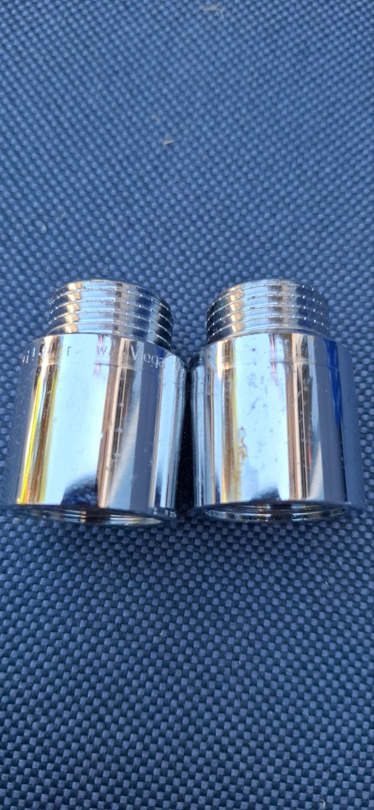 Viega 1/2" Chroom Verlengstukken (2 stuks), Ophalen of Verzenden, Gebruikt, Chroom, Overige typen