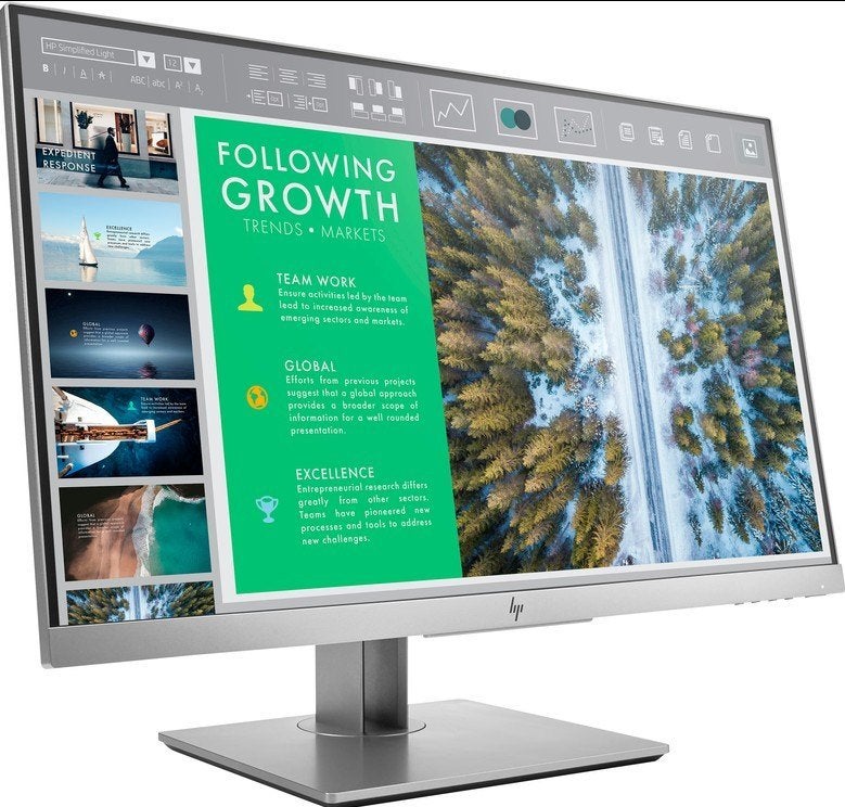 monitor HP EliteDisplay E243 (1FH47AA) Zilver, Computers en Software, Monitoren, Ophalen, IPS, Full HD, Zo goed als nieuw