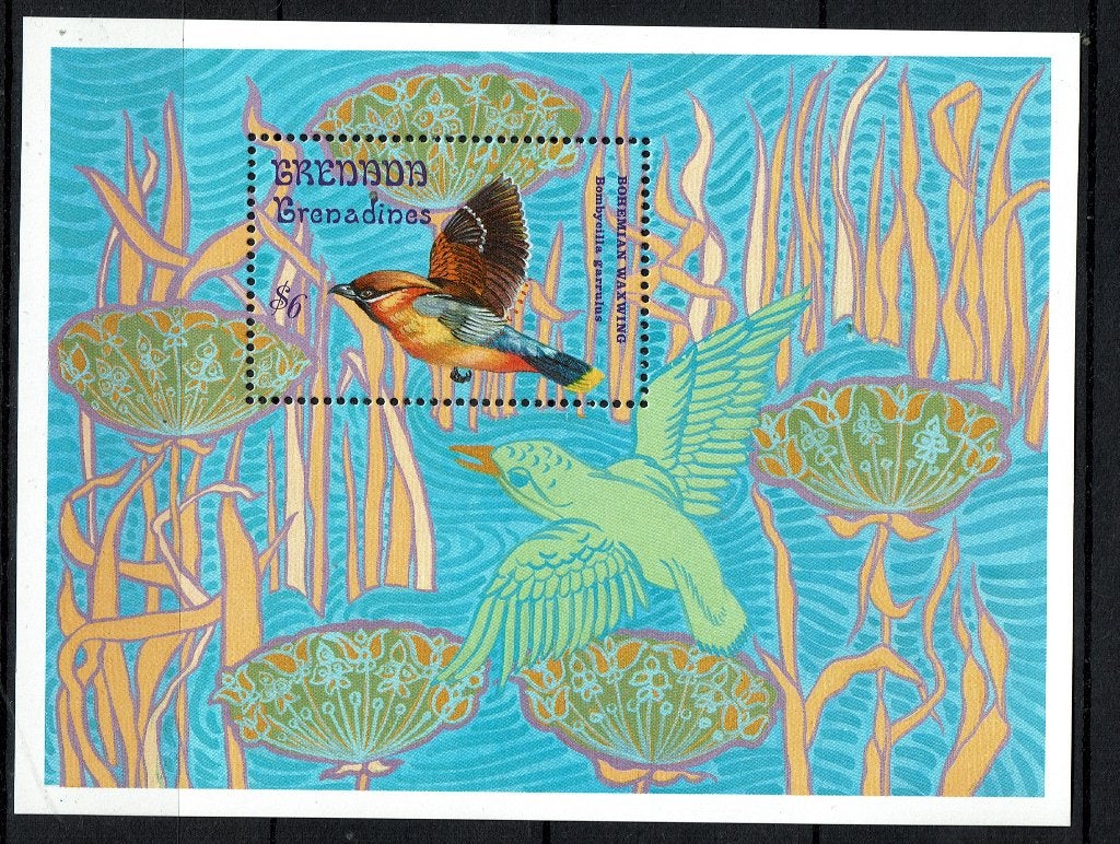 GRENADA 1993 PF BLOK PESTVOGELS VOGELS BIRDS, Ophalen of Verzenden, Postfris, Dier of Natuur