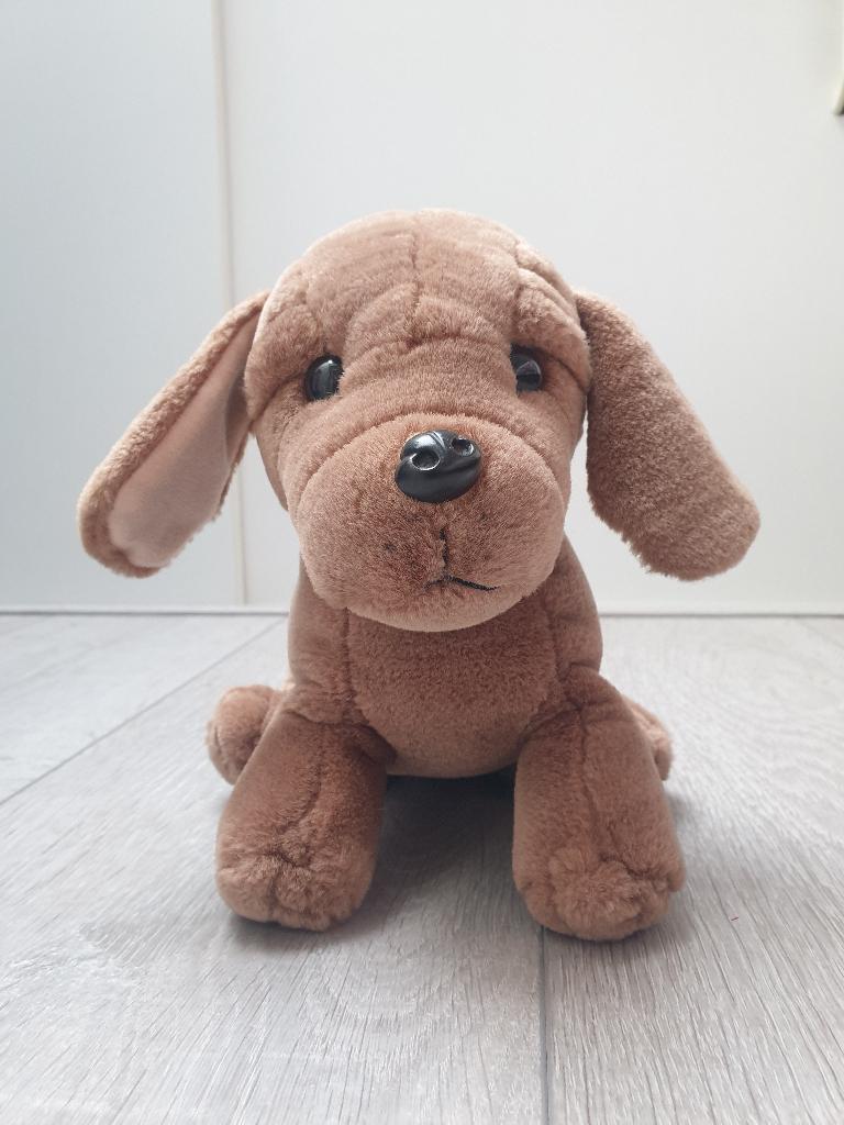 knuffel, Ophalen of Verzenden, Zo goed als nieuw, Bruin, Hond