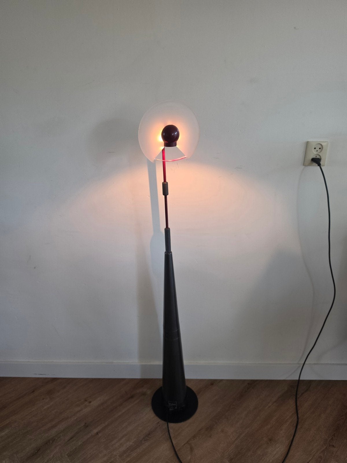 arteluce postmoderne lamp Italiaans vintage lamp Italië, Huis en Inrichting, Ophalen of Verzenden, Gebruikt, Glas, 150 tot 200 cm