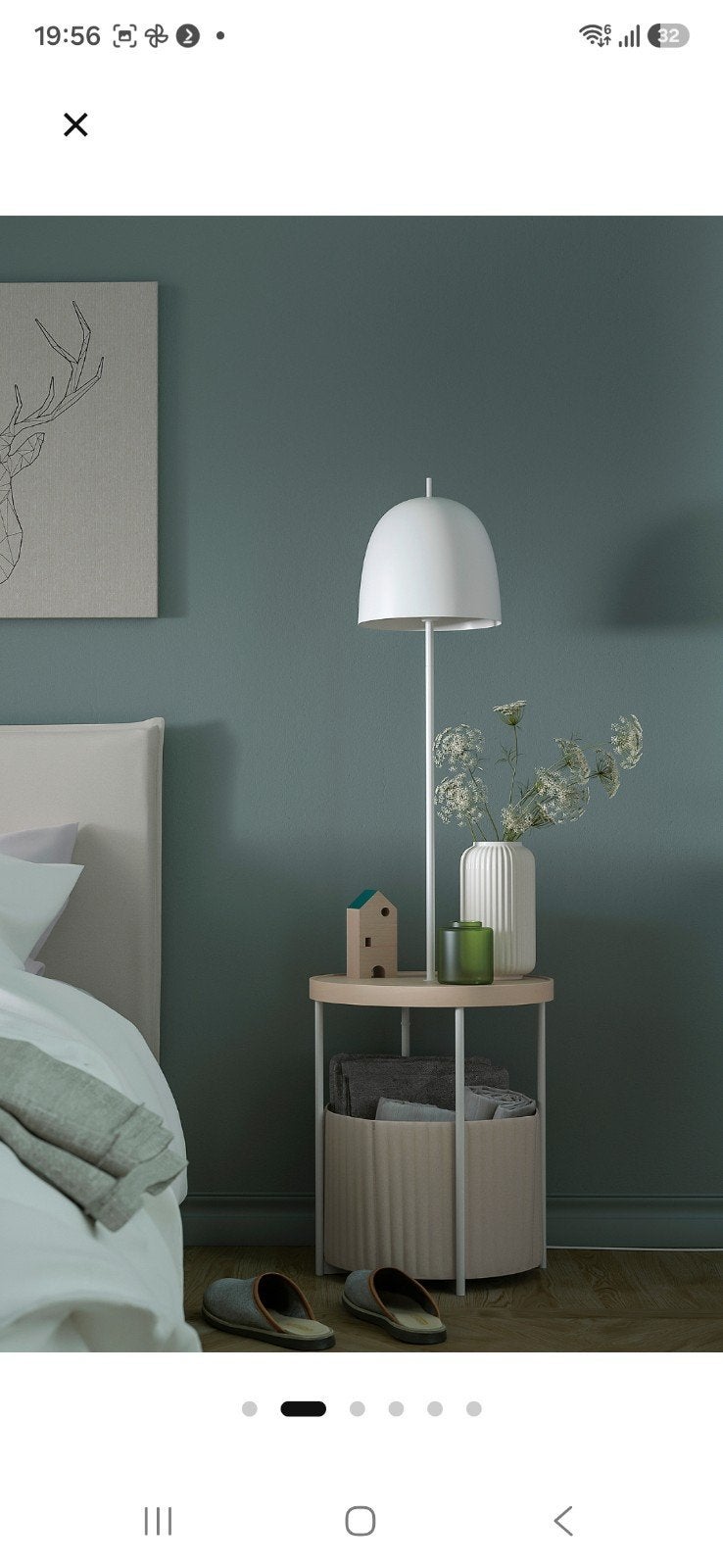 NIEUW! Ikea Trindsno bijzettafel lamp met opbergruimte, Ophalen, Nieuw, Minder dan 100 cm