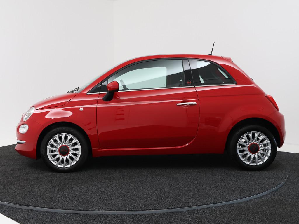 Fiat 500 1.0 Hybrid RED | Climate control | Panoramadak | Pa, Auto's, 12 maanden, Stof, 4 stoelen, Origineel Nederlands