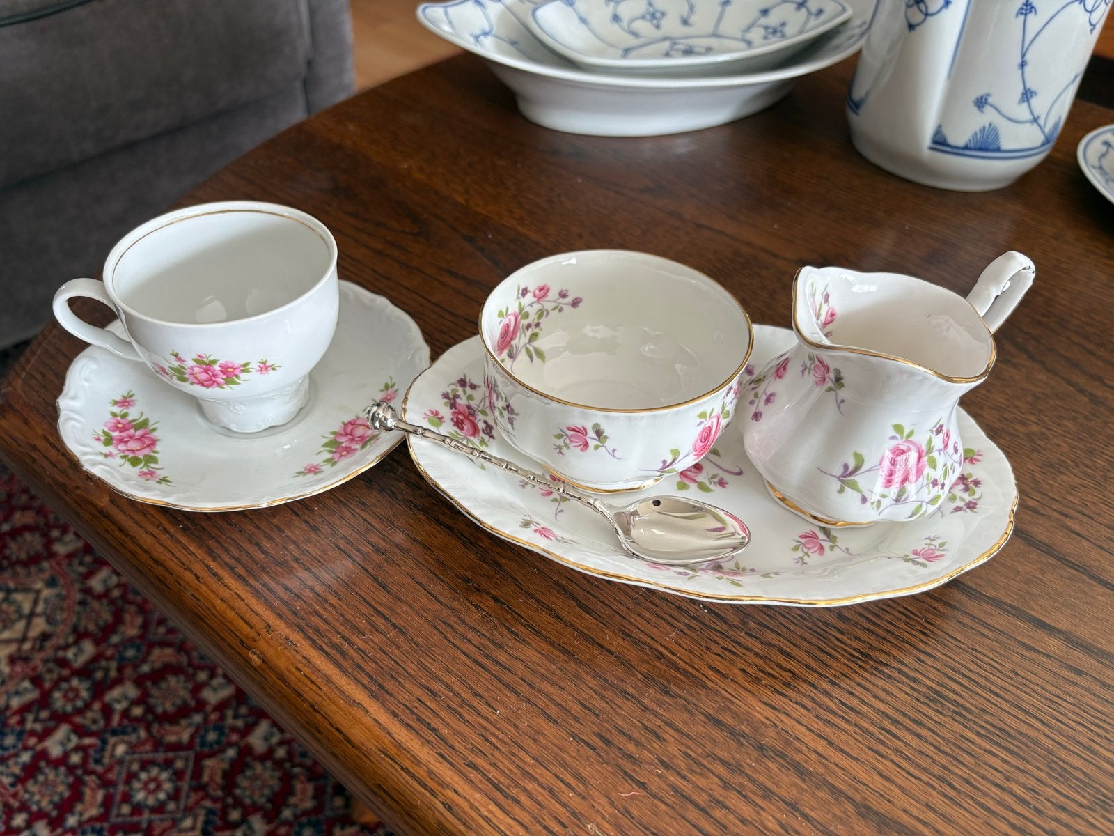 Paragon 'Fragrance' Theeservies - Vintage Rozen Decor, Ophalen