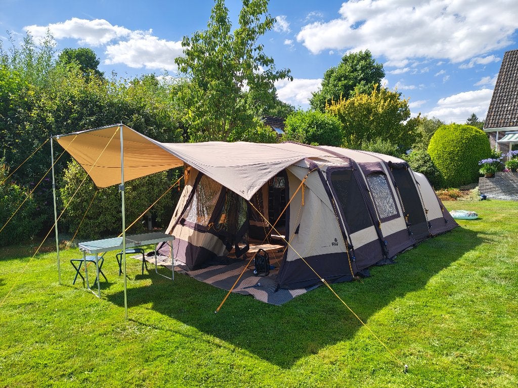 Redwood Navarro AIR 400 5 pers. met complete inrichting, Caravans en Kamperen, Ophalen, Gebruikt, Tot en met 5