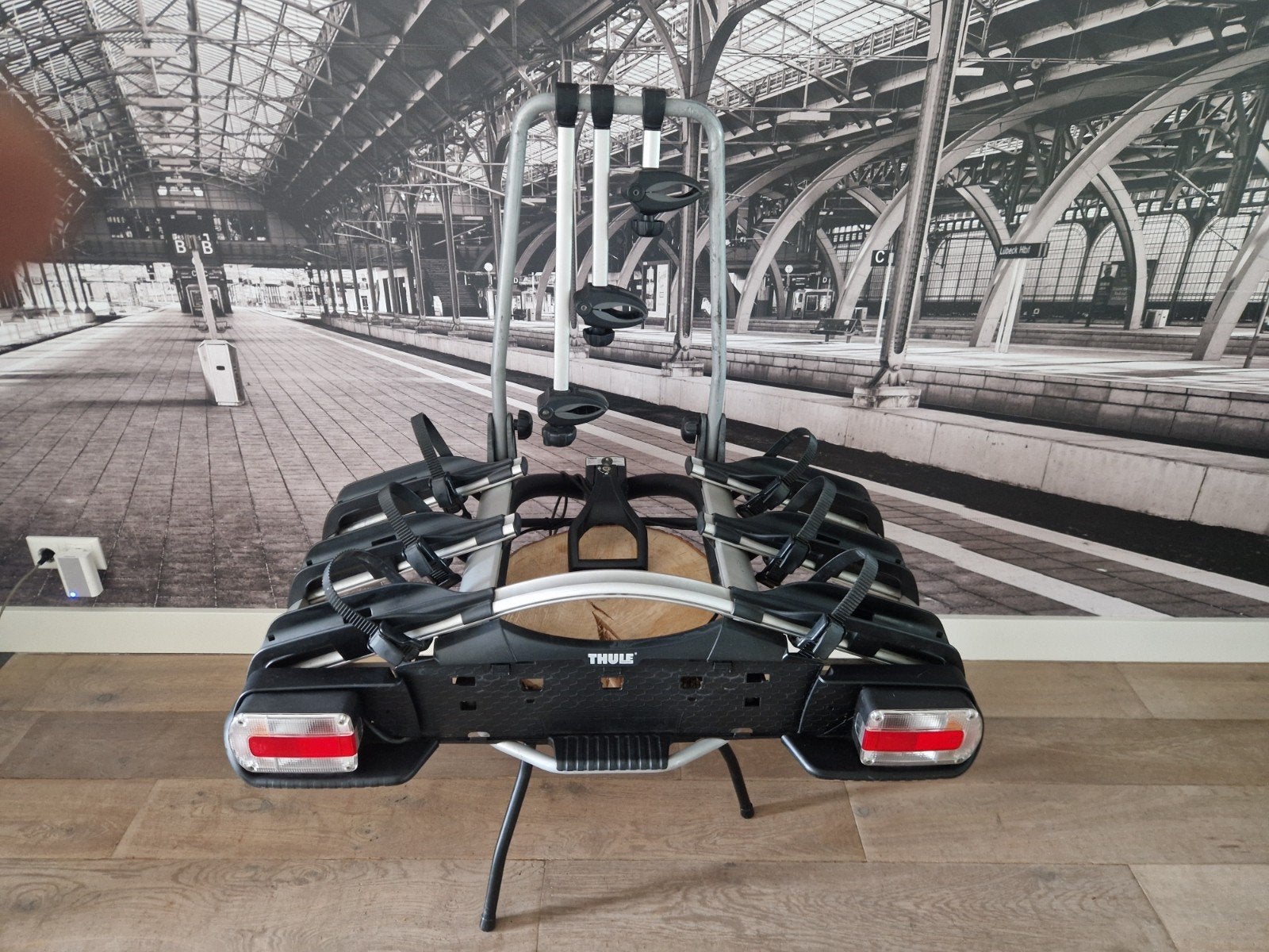 Thule EuroWay 923 Kantelbare Fietsendrager voor 3 Fietsen, Auto diversen, Ophalen, 3 fietsen of meer, Brede banden, Zo goed als nieuw