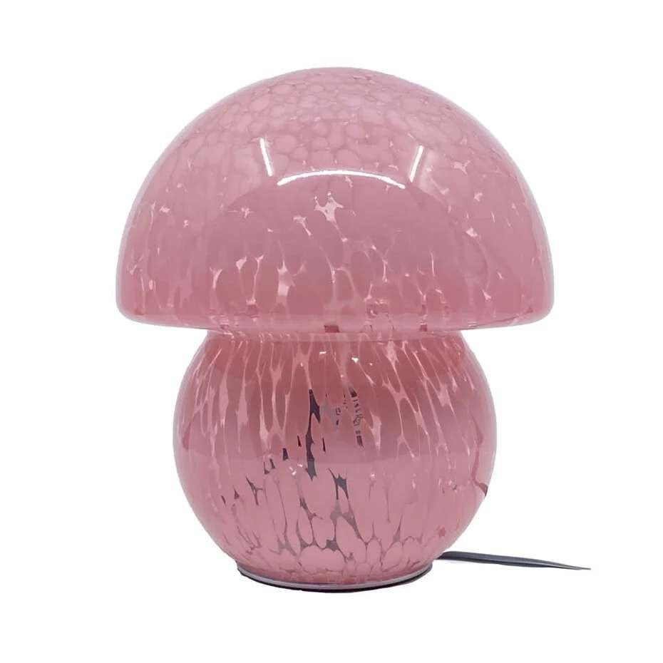 Colmore lamp Paddestoel roze gewolkt glas 20x23cm €59 nu €39, Huis en Inrichting, Lampen | Tafellampen, Colmore, Ophalen of Verzenden