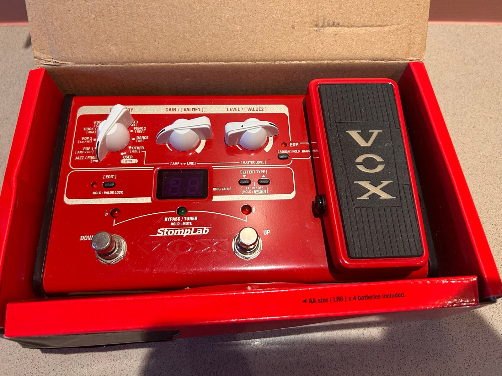 VOX StompLab IIB Modeling Bass Gitaar Effect Processor, Ophalen, Zo goed als nieuw, Multi-effect