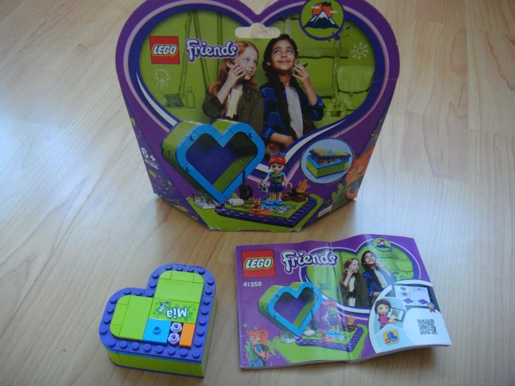 Lego Friends 41358 (Mia’s Hartvormige Doos) compleet ZGAN, Lego, Friends, Ophalen of Verzenden, Zo goed als nieuw