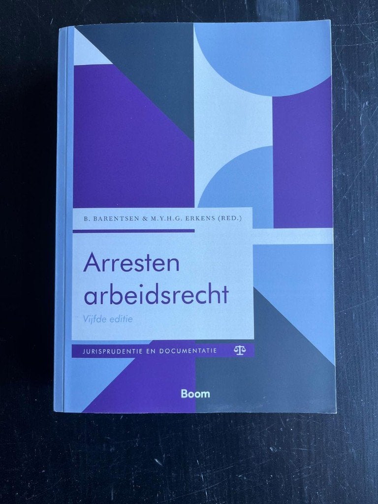 Arresten Arbeidsrecht (5e editie), Ophalen, Nieuw, WO, B. Barentsen
